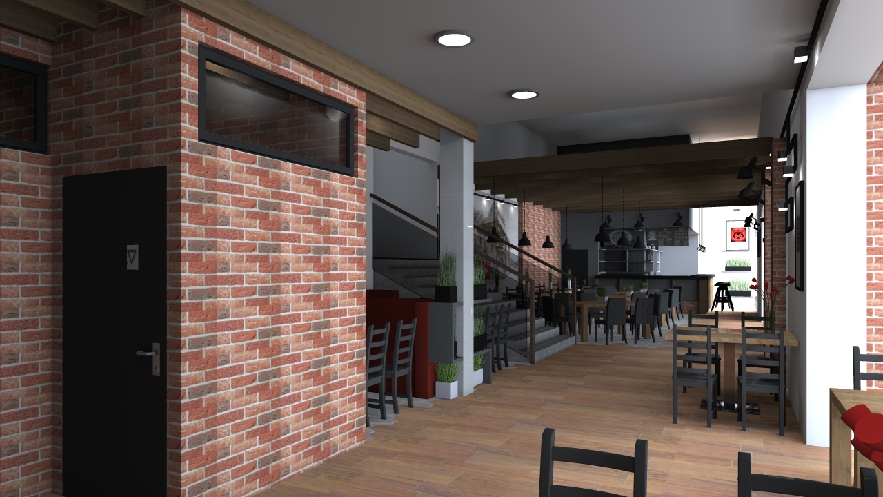 Projekt wnętrza restauracji