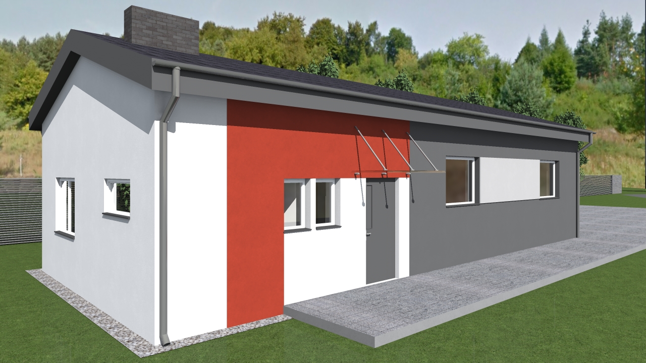 Projekt budynku garażowego strażackiego