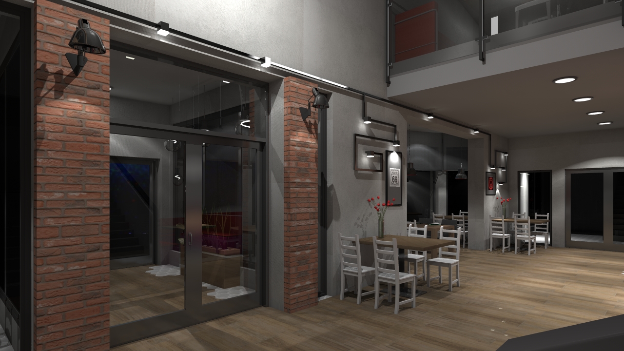 Projekt wnętrza restauracji