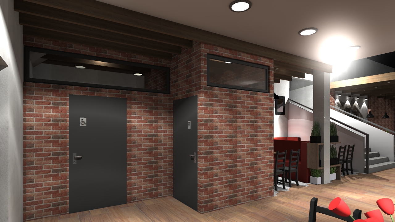 Projekt wnętrza restauracji