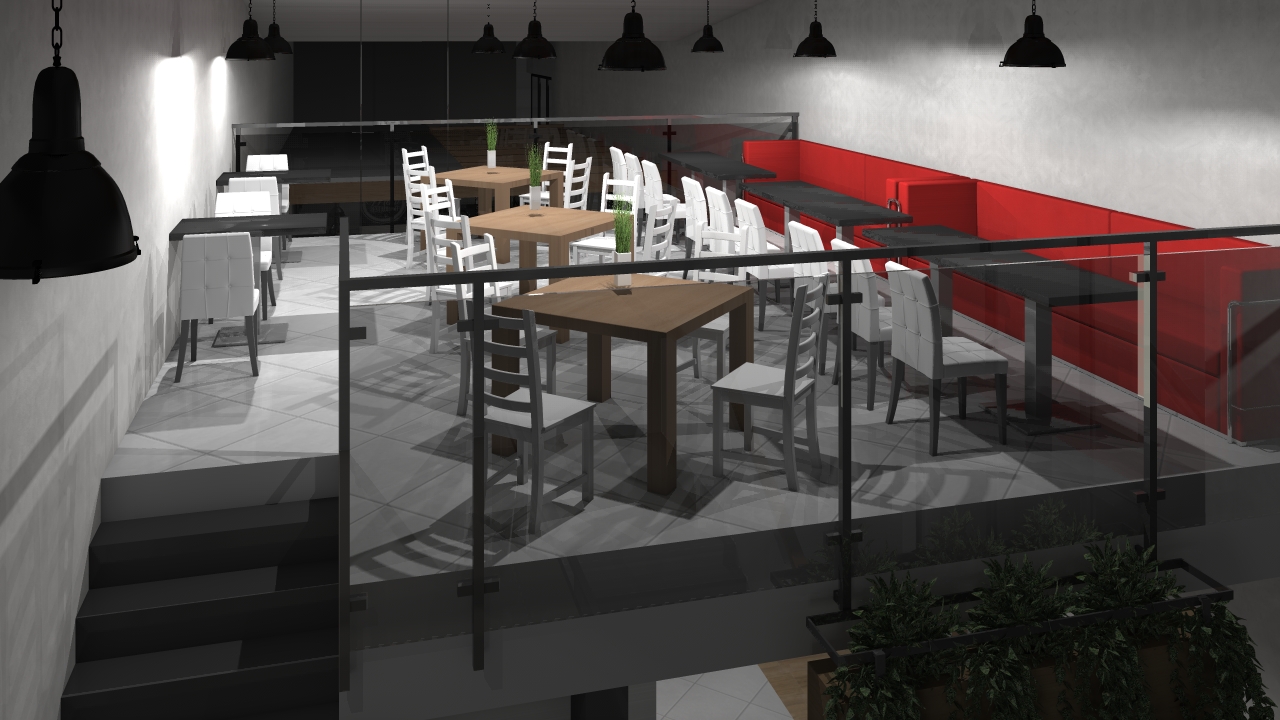 Projekt wnętrza restauracji